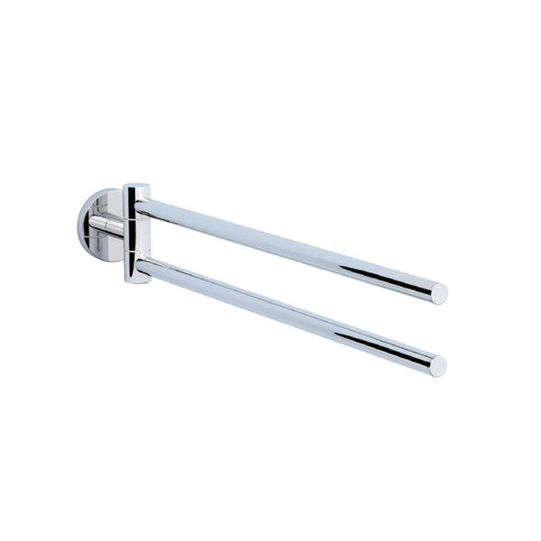 Swivel Towel Holder Twin Type - Chrome