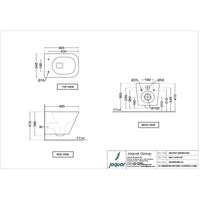 Rimless, Blind Installation Wall Hung Toilet