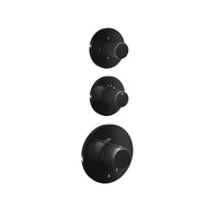Exposed Part Kit of Thermostatic Shower Mixer with 4- way diverter, Round Flanges (Compatible In-wall Part ALA-509885 is sold separately)
