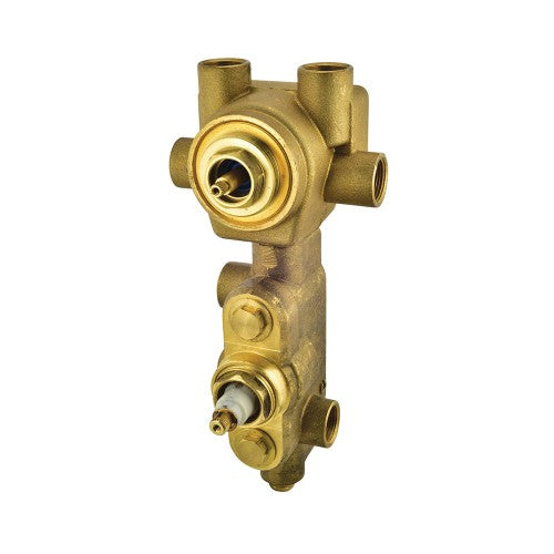 In-wall Body of Thermostatic Shower Mixer with 4-way diverter (Without Exposed Parts)