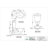 Bowl With Cistern For Coupled Toilet