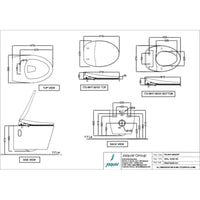 Bidspa Rimless Wall Hung Toilet