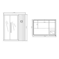 Kubix Sauna (2-3 Seater)