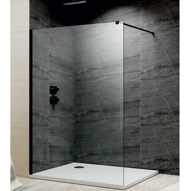 Walk-in Panel - Chrome Frame | Clear Glass - 1200mm