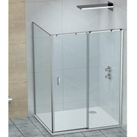 Fusion Plus “L” shaped shower enclosure (Right Version) Clear Glass - 800x1200
