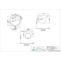 Wall Hung Integrated Basin