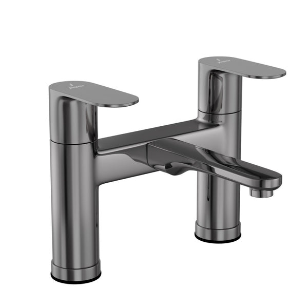 2 Hole H Type Bath Filler - Chrome