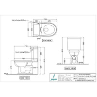 Rimless Bowl with Side Flush Cistern