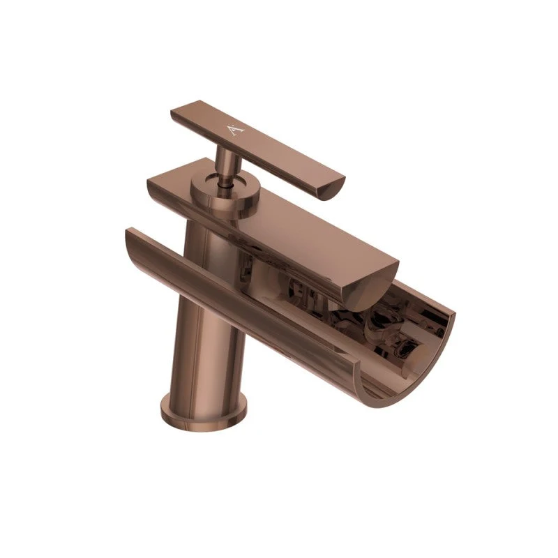 Confluence Single Lever Basin Mixer Tap Blush Gold PVD