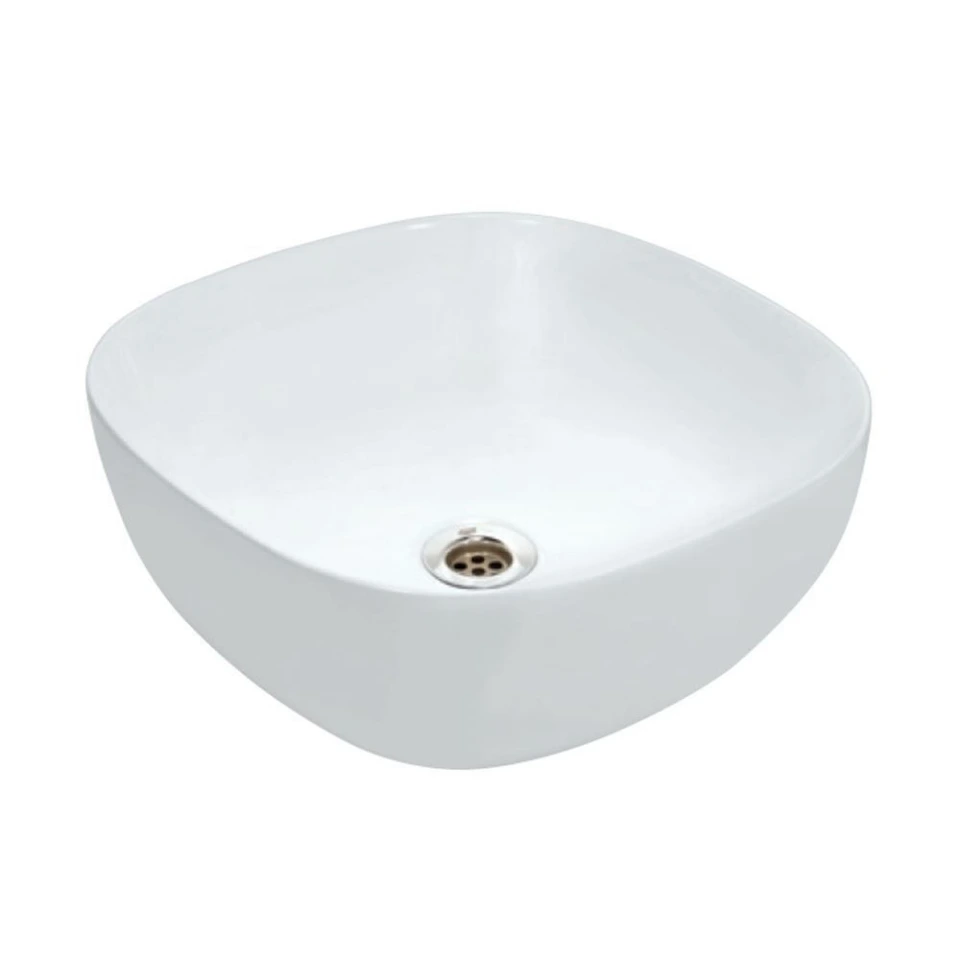 JDR Square Thin Rim Countertop Basin White ceramic