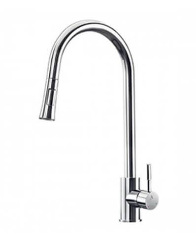 Flo2 Sink Mixer Flo2 Single Lever Pulldown Sink Mixer With Spray & Aerated Flow Sprayhead